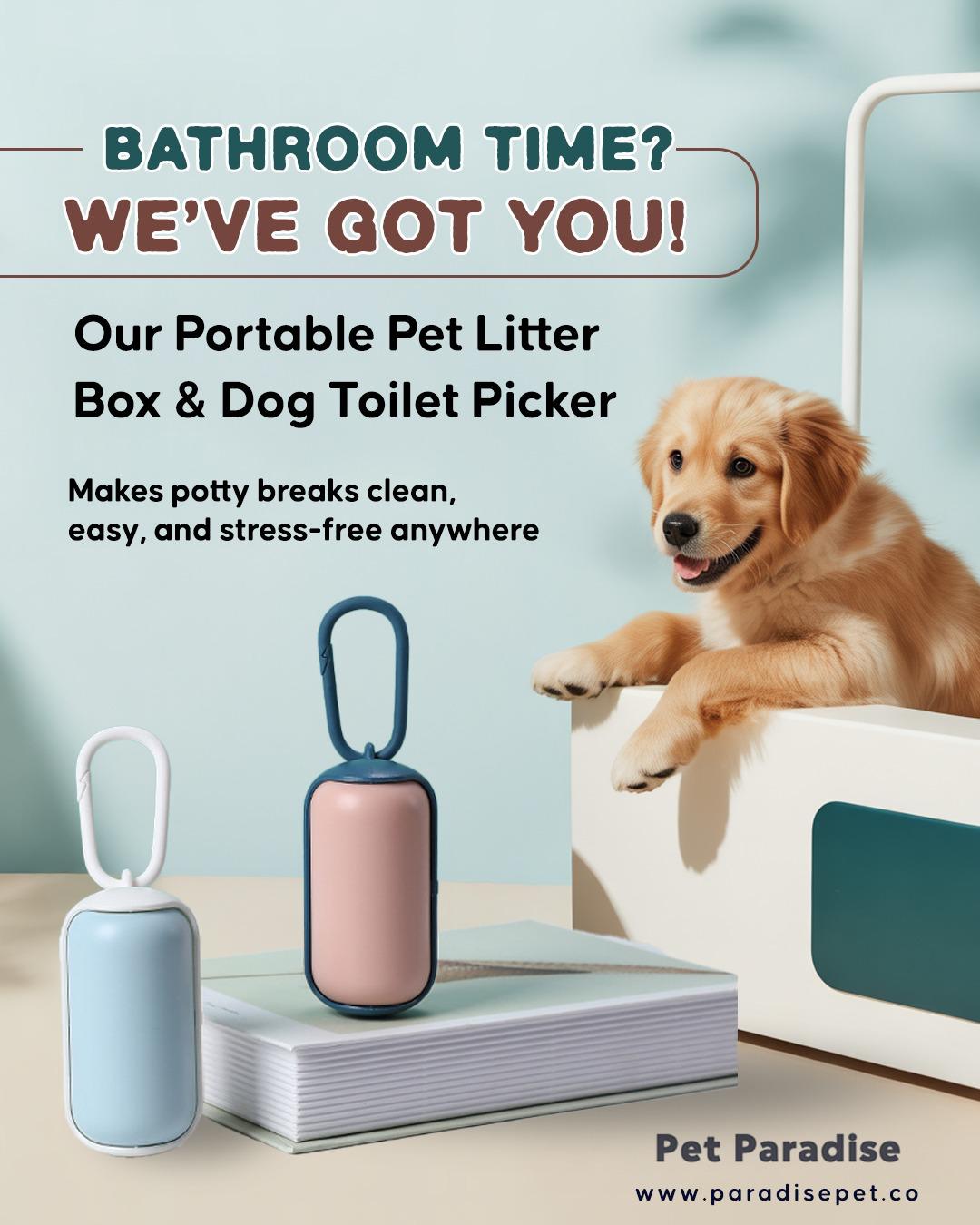 Portable Pet Litter Box and Dog Toilet Picker