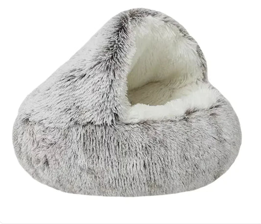 Calming Cave Bed for Dogs and Cats:
