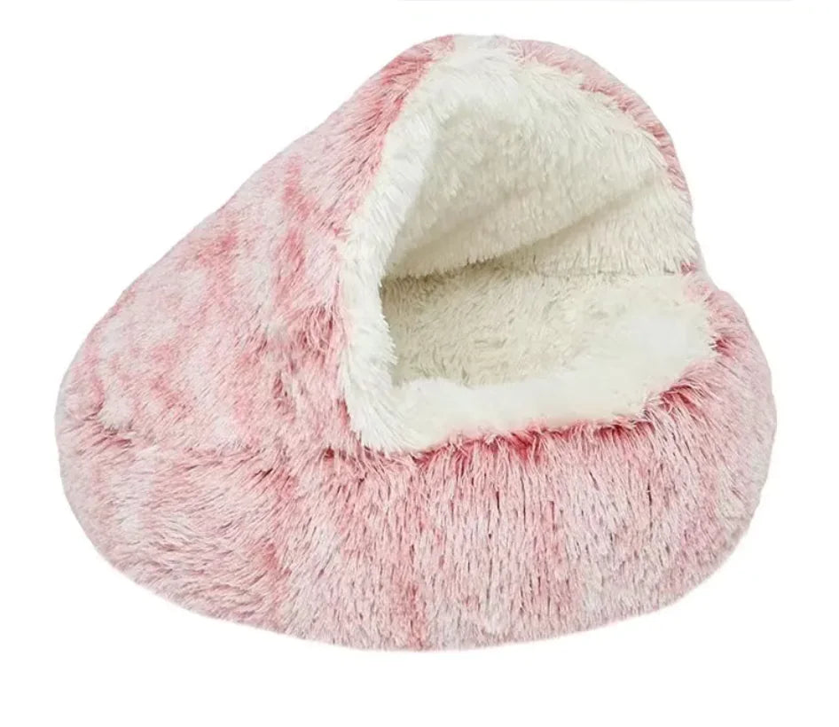 Calming Cave Bed for Dogs and Cats: